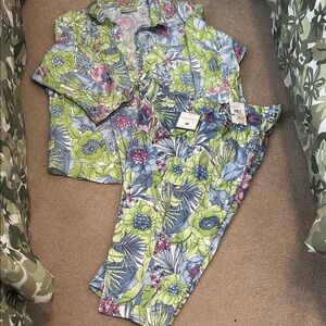 Sag Harbor Floral Set in Blue, Green, and Pink